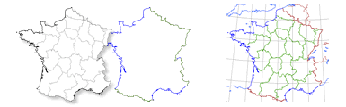 France outline MAP 