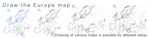 Draw the Europe blank outline MAP