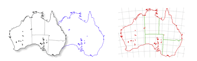 Australia outline MAP 